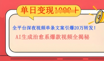 全平台深夜文案新风口：DeepSeek生成百万播放量金句，治愈系内容涨粉速度快4倍-轻创工坊