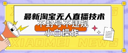 2025年淘宝无人直播带货10.0.全新技术，不违规，不封号，纯小白操作，日入数张【揭秘】-轻创工坊