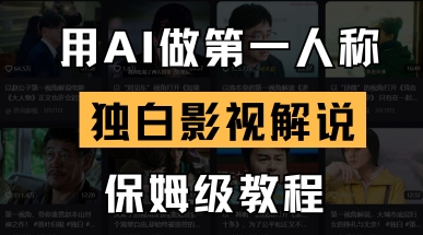 用AI做第一人称独白影视解说，手把手教学，保姆级教程-轻创工坊