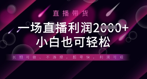半无人直播带货，一场利润数张，适合所有平台玩法，小白也可轻松-轻创工坊